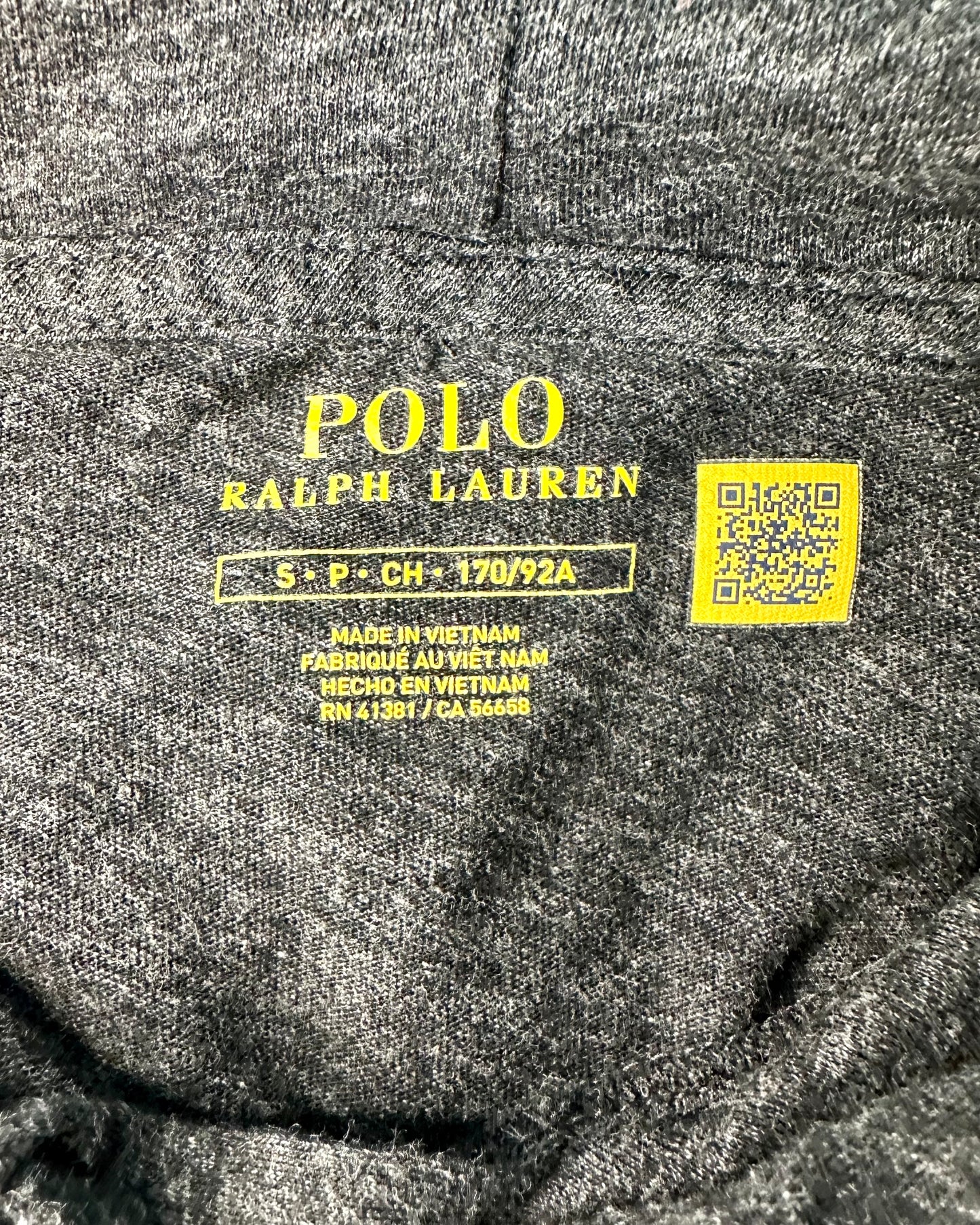 Sueter Jersey con capucha Polo Ralph Lauren 🏇🏼 color gris oscuro Talla S