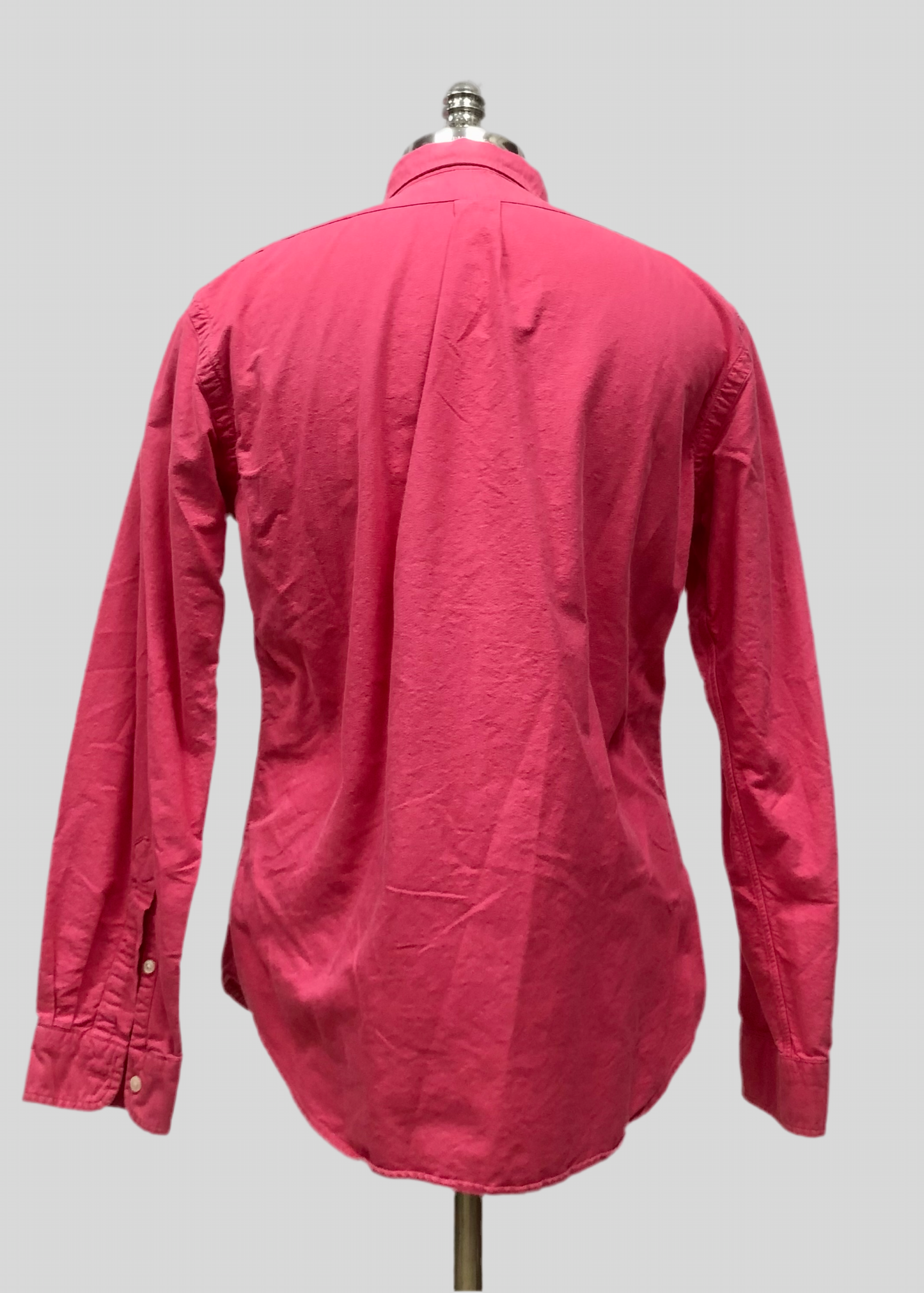 Camisa de botones Polo Ralph Lauren 🏇🏼 Oxford en color rosado magenta Talla L Entalle Slim Fit