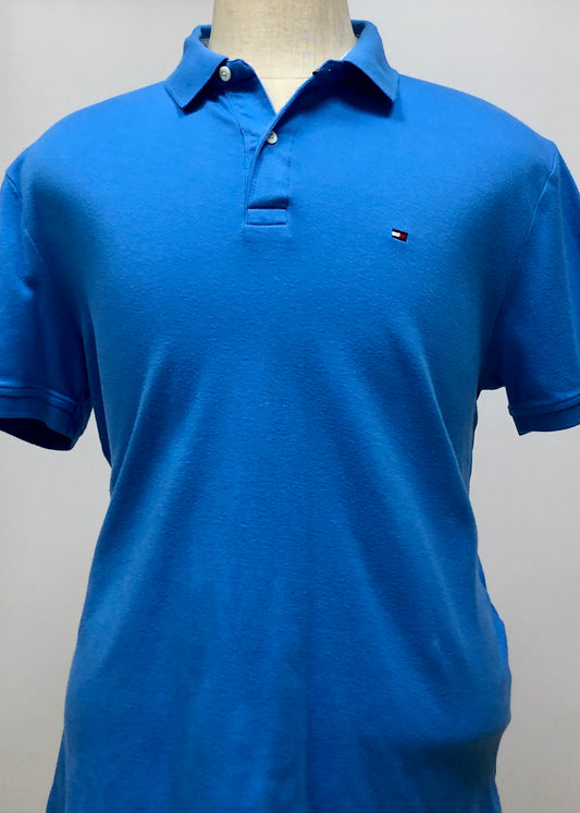Camiseta Polo Tommy Hilfiger 🇺🇸 color azul Talla L Entalle Custom Fit (ver descripción)