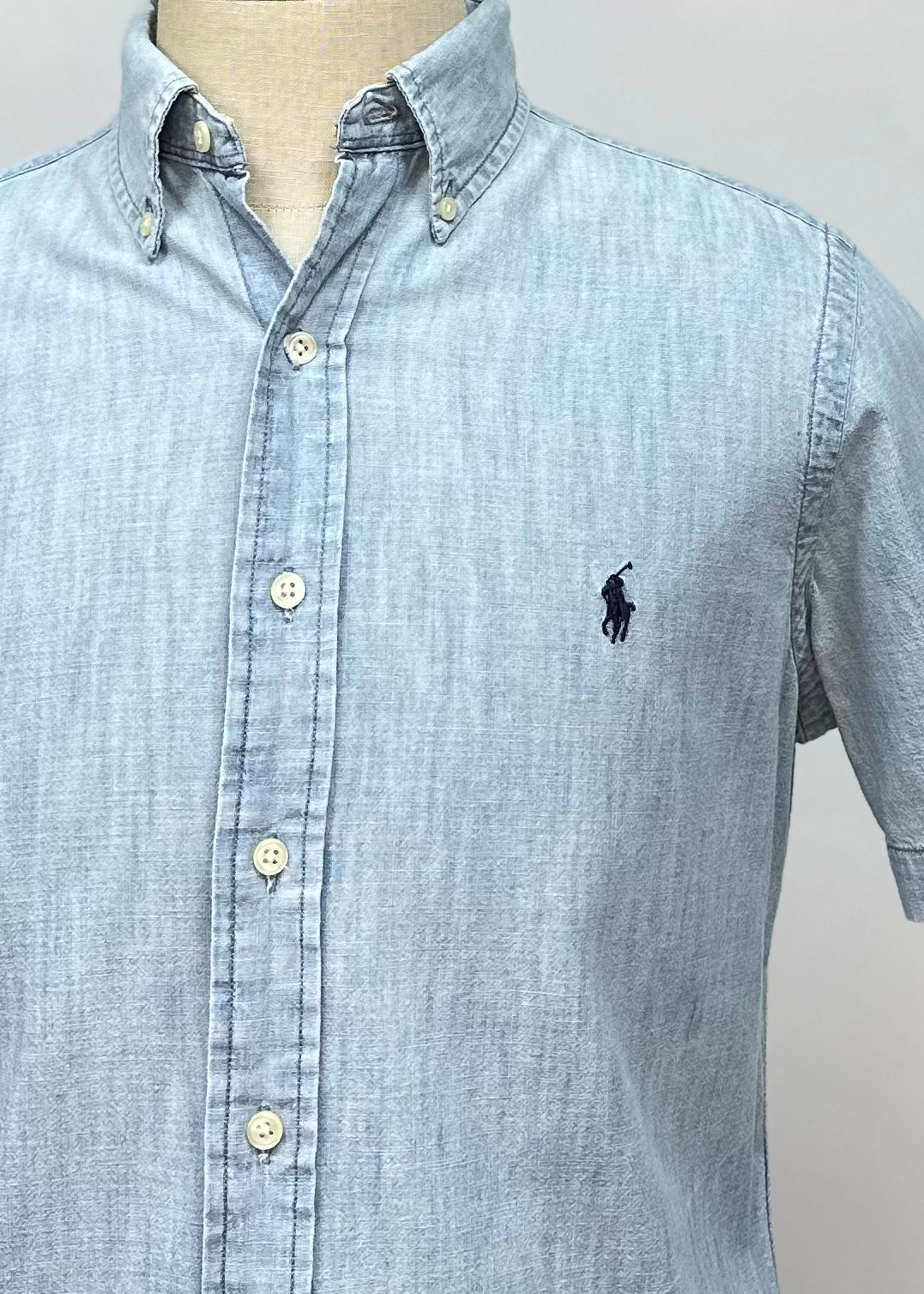 Camisa de botones Polo Ralph Lauren 🏇🏼 de jeans en color Celeste Claro Talla S Entalle Clásico