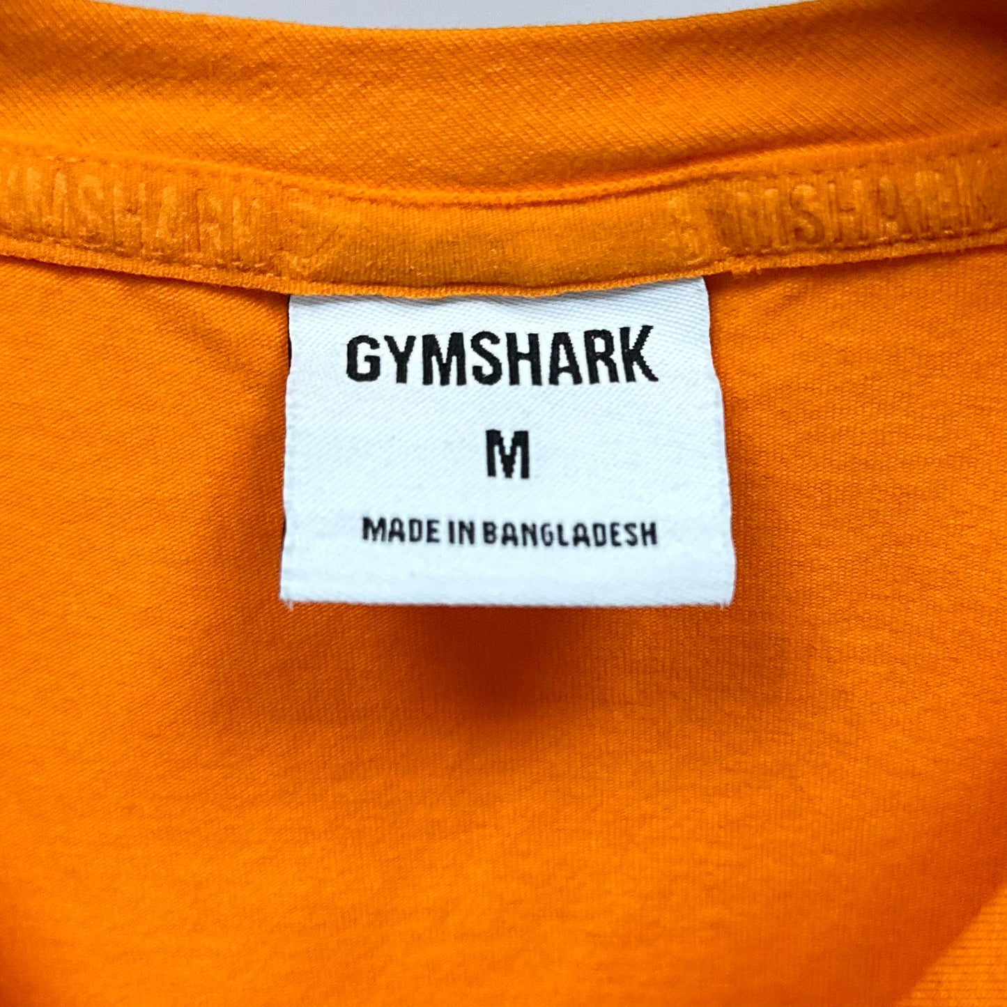 Camiseta de entrenamiento cuello redondo Gymshark 🏋🏽 color naranja intenso manga corta Talla M