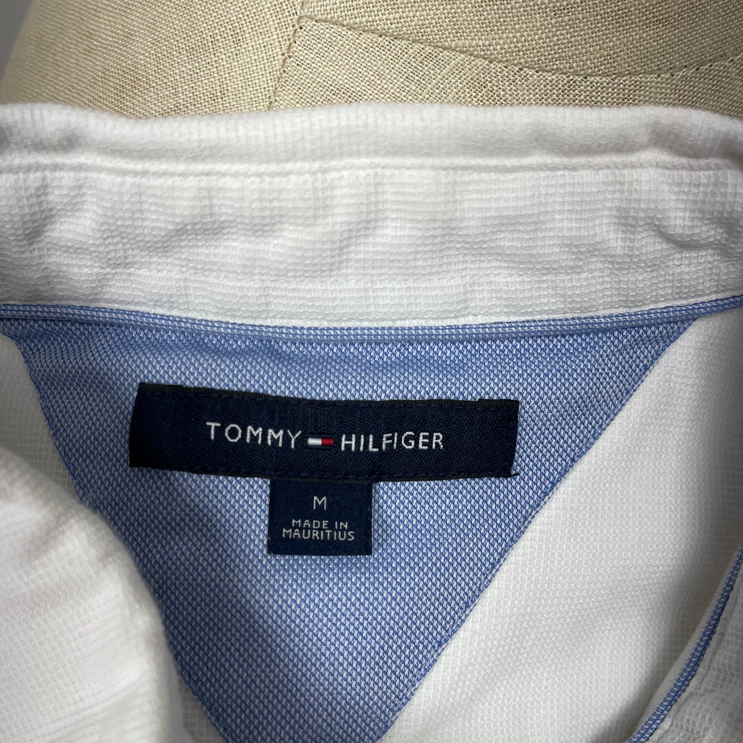 Camisa de botones Tommy Hilfiger 🇺🇸 color blanco Talla M Entalle Regular