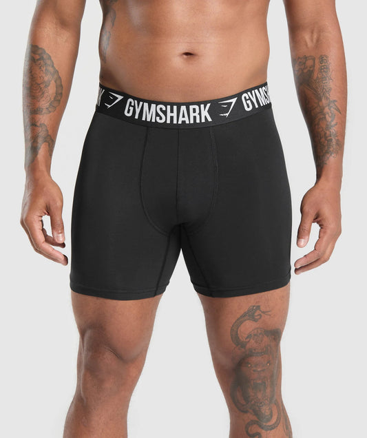 Boxer Briefs Gymshark 🏋🏽 Tela de algodón stretch color negro Talla XL