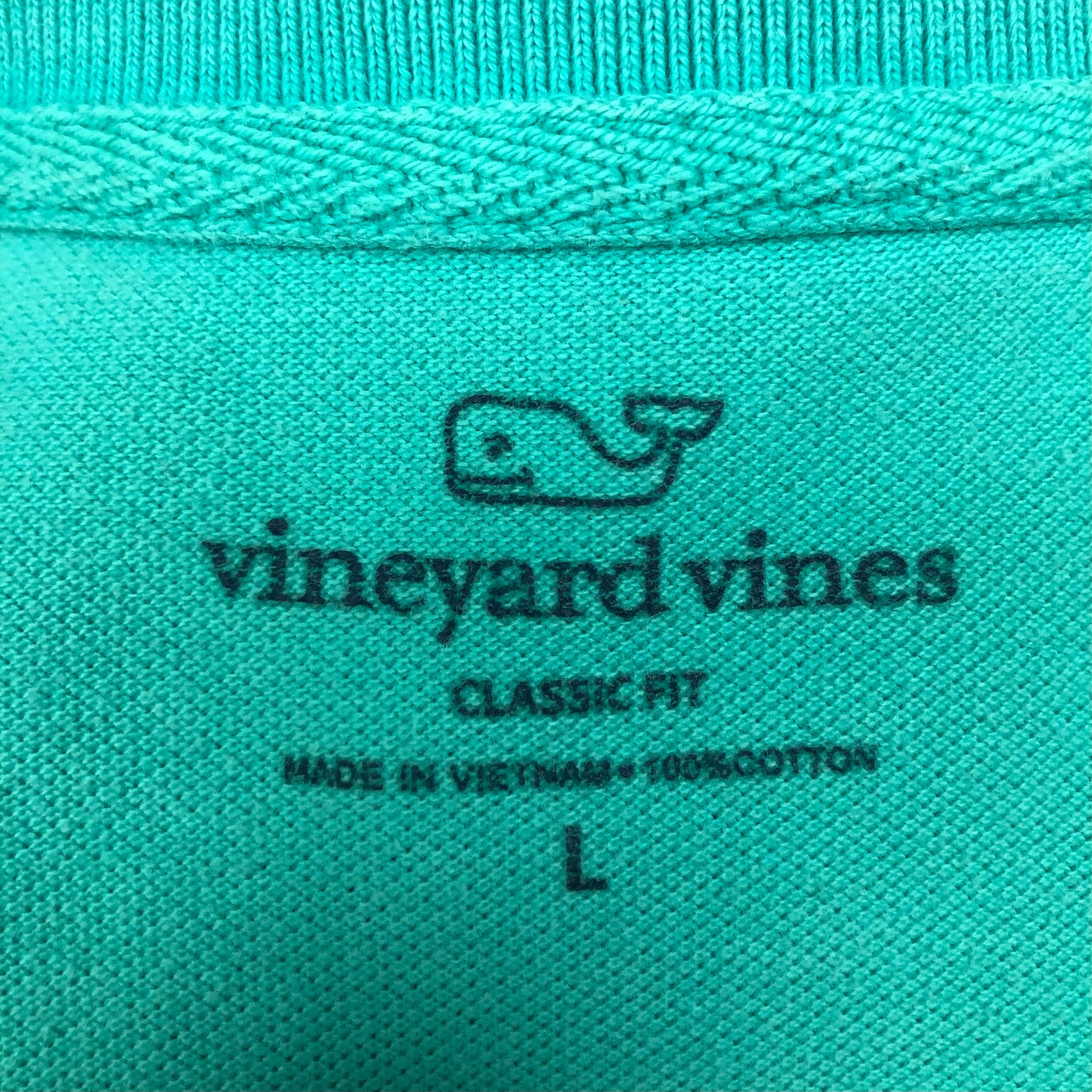 Camiseta Polo Vineyard Vines 🐳 color turquesa Talla L Entalle Clásico