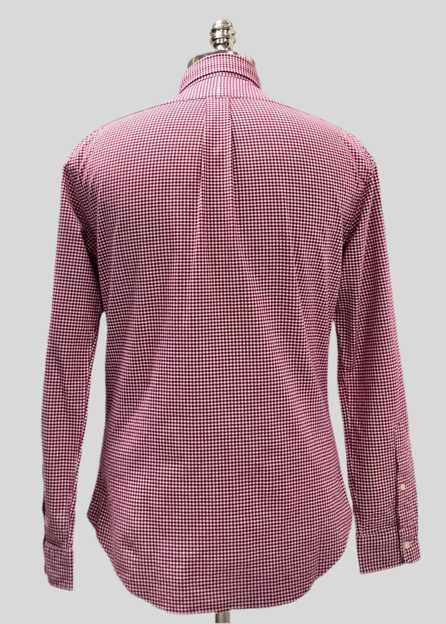 Camisa Polo Ralph Lauren 🏇🏼 Oxford con patron de cuadros gingham rojo y blanco Talla M Entalle Slim Fit