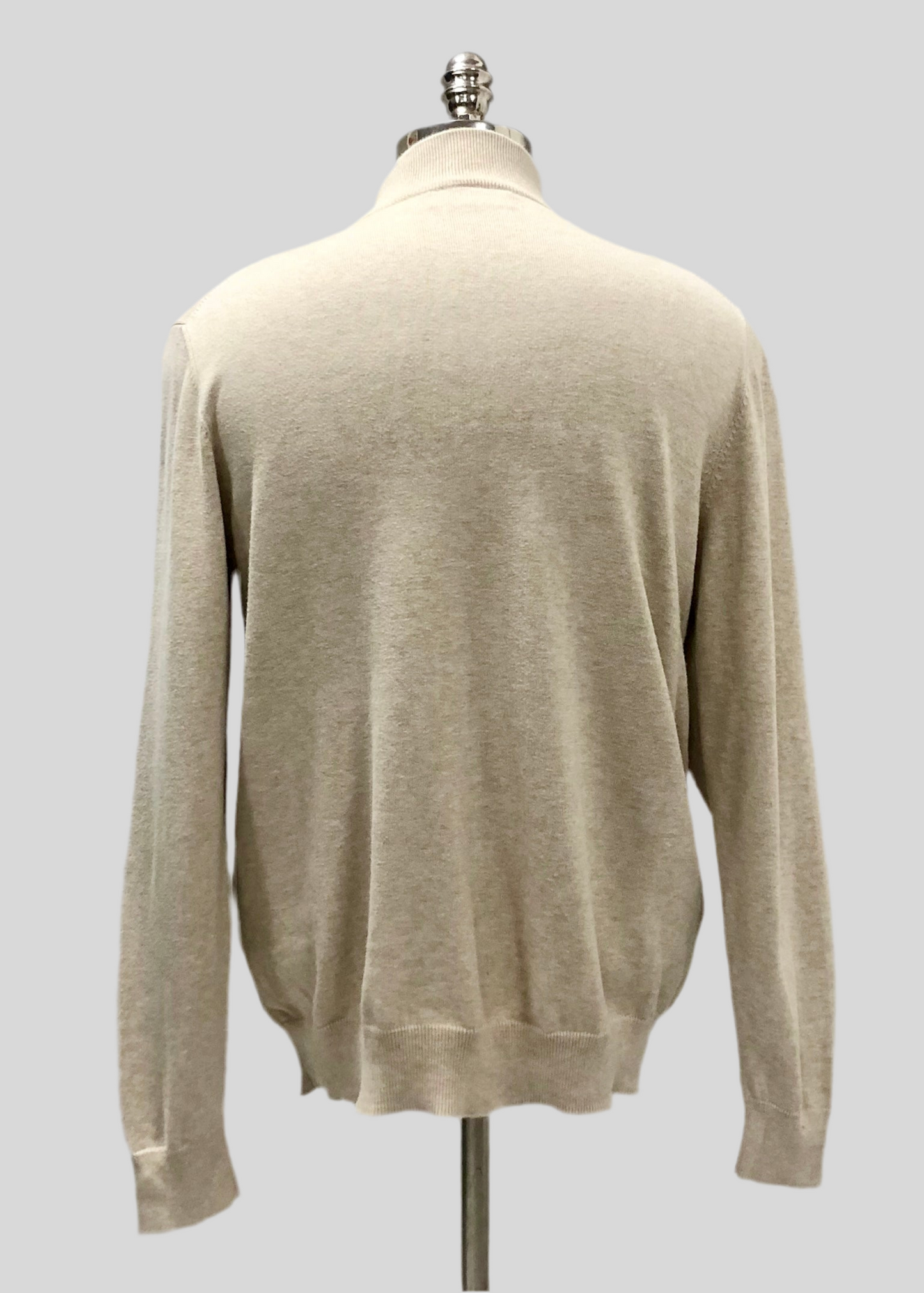 Sueter Jersey Vineyard Vines 🐳 color crema con logo azul navy Talla M