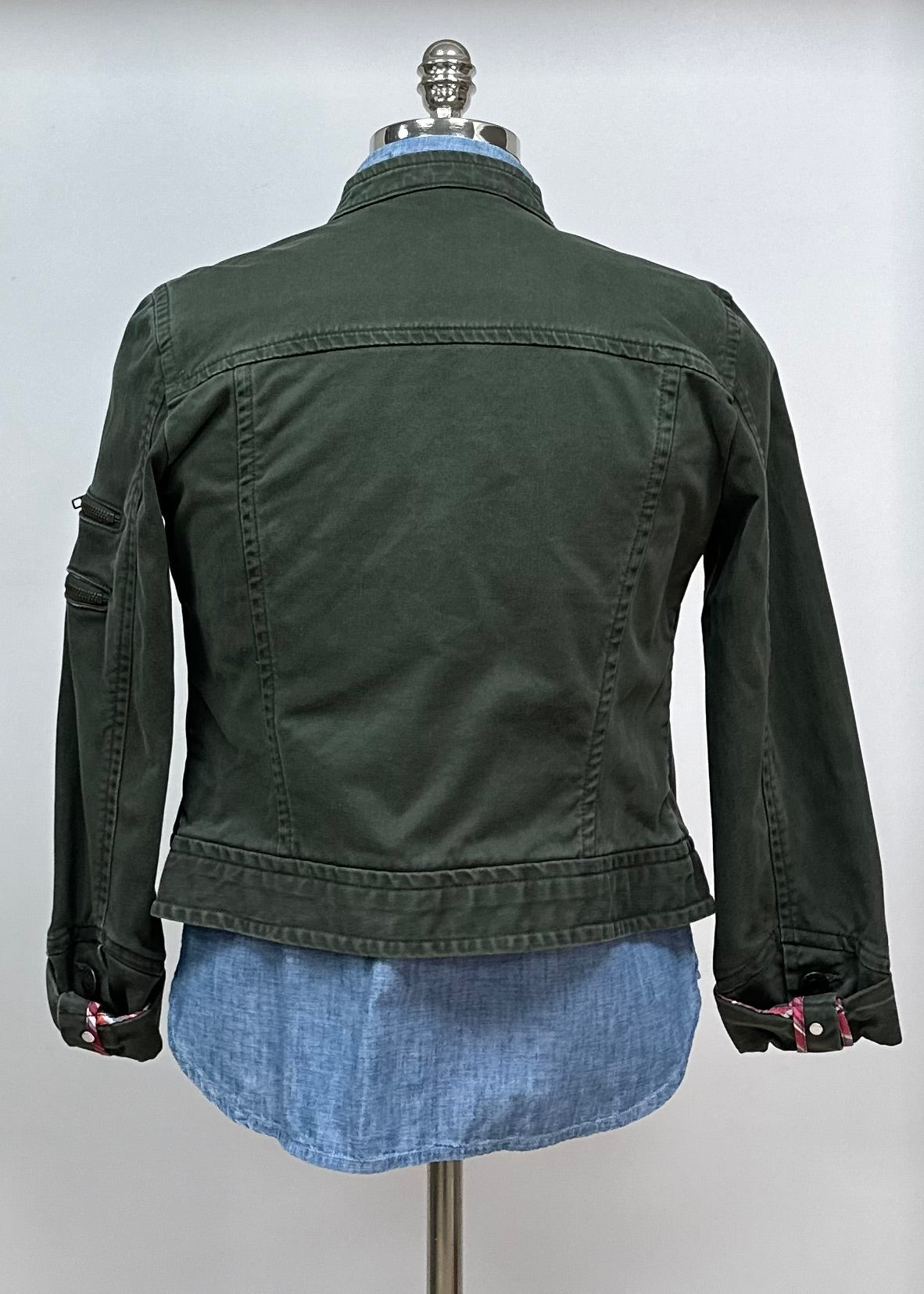 Jacket de mujer Tommy Hilfiger 🇺🇸 Color verde militar Talla S (6)