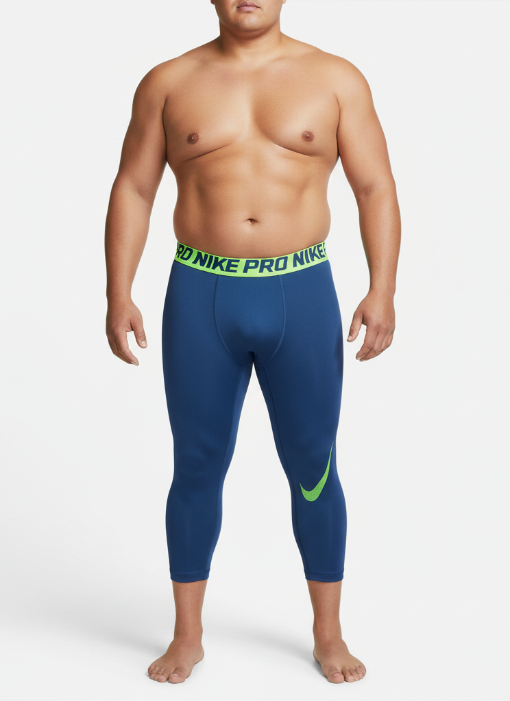 Mallas de entrenamiento Nike ✔️ Pro Dri-FIT para hombre Color Azul y verde Talla L