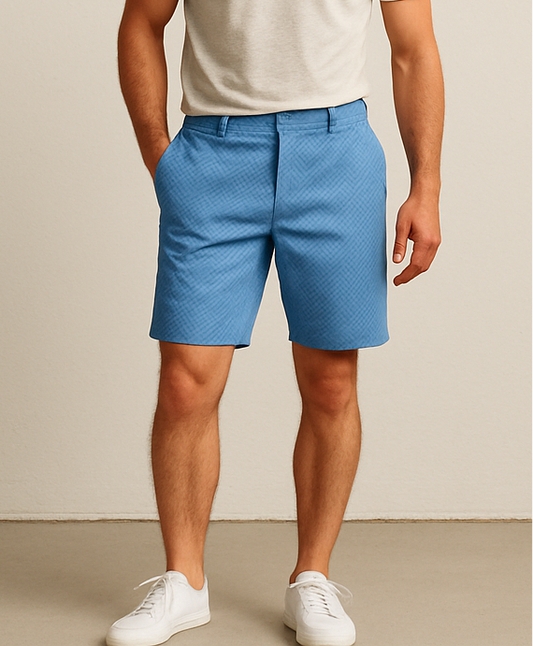 Short Híbrido Polo Ralph Lauren 🏇🏼 Tela performance color azul con patron de tríptico talla XL