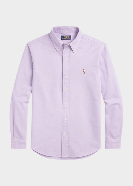 Camisa de botones Polo Ralph Lauren 🏇🏼  en color Lila Talla M Entalle Regular