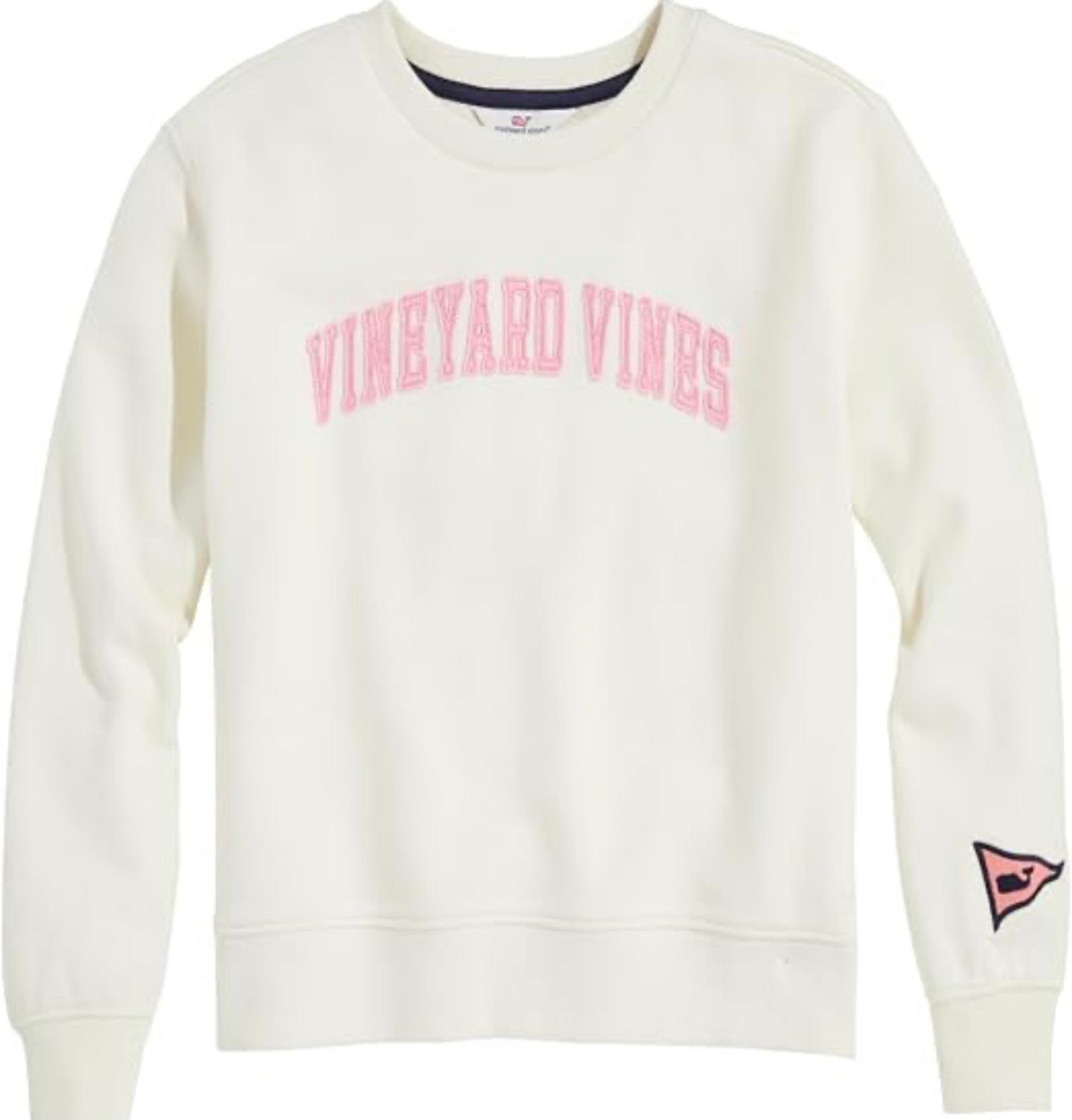 Conjunto de Sueter y pantalón de niña Vineyard Vines 🐳 color blanco con logo rosado Talla S (8-10)