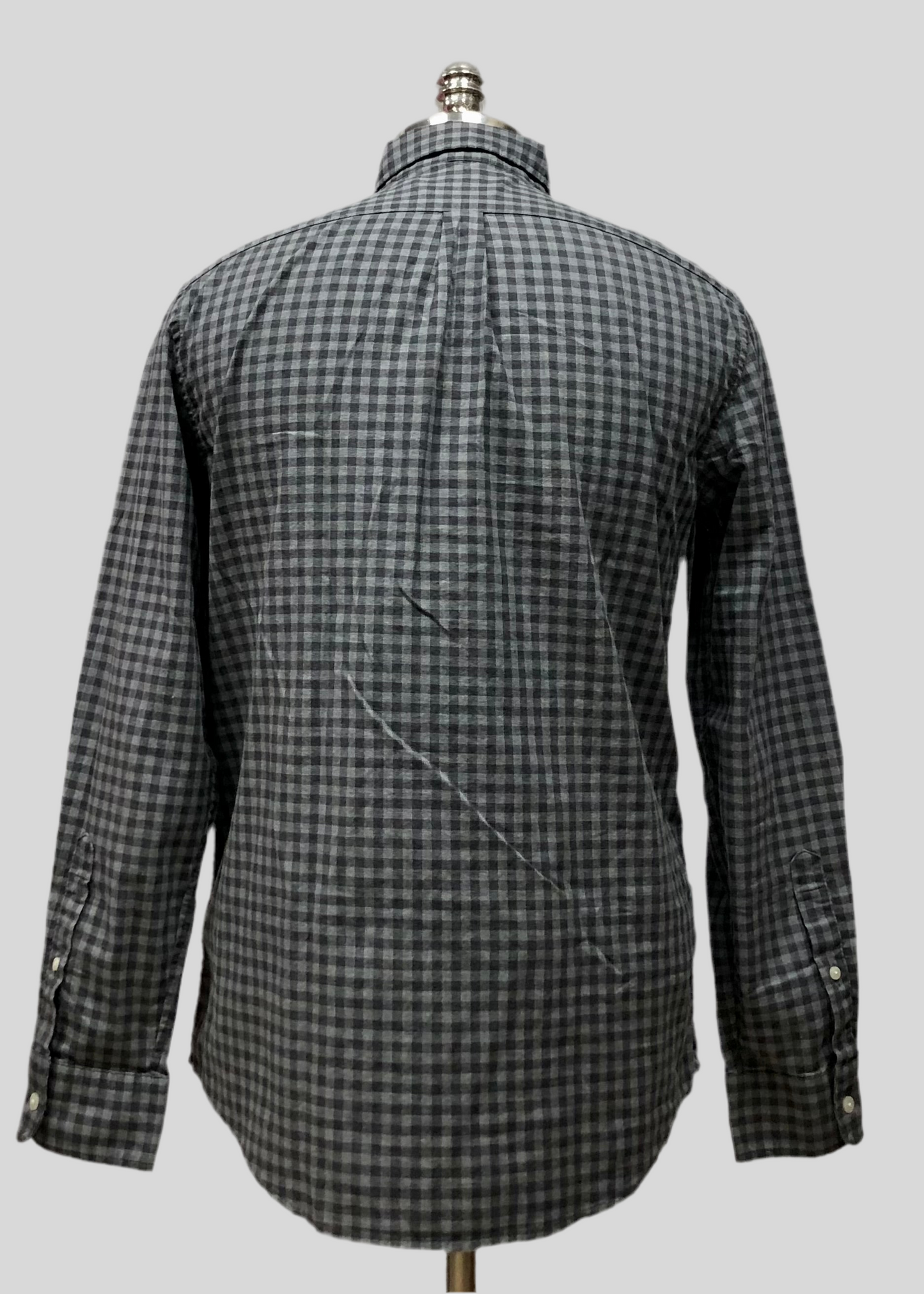 Camisa de cuadros Vineyard Vines 🐳 de cuadros gingham en color gris y negro Talla S Entalle Clásico