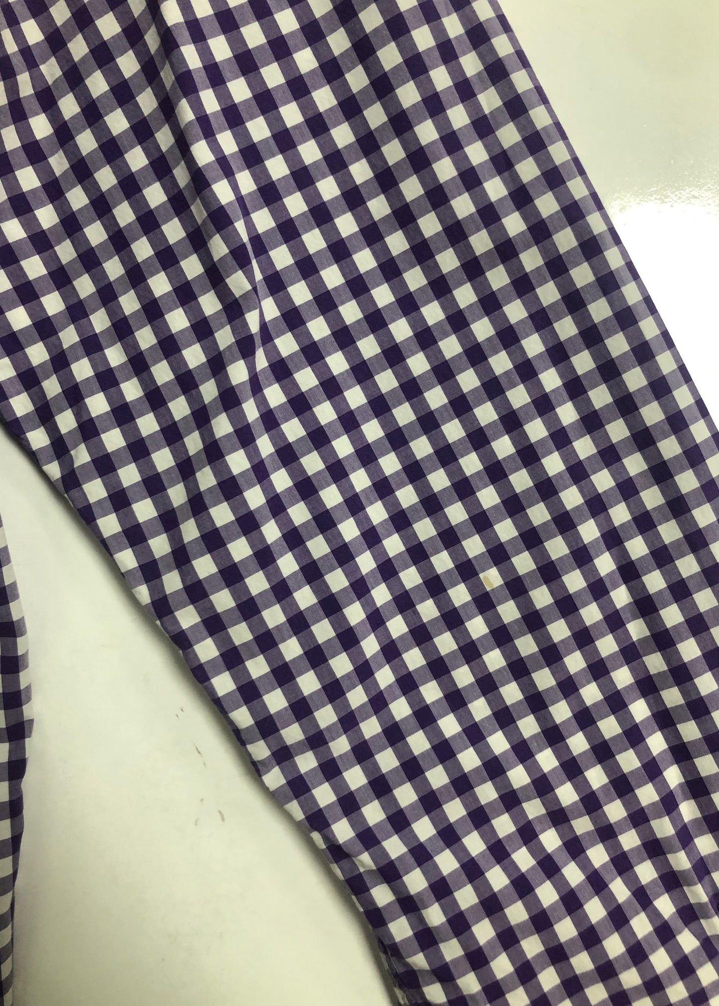 Camisa de botones Polo Ralph Lauren 🏇🏼 de cuadros gingham morado y blanco Talla L Entalle Regular (ver descripción)