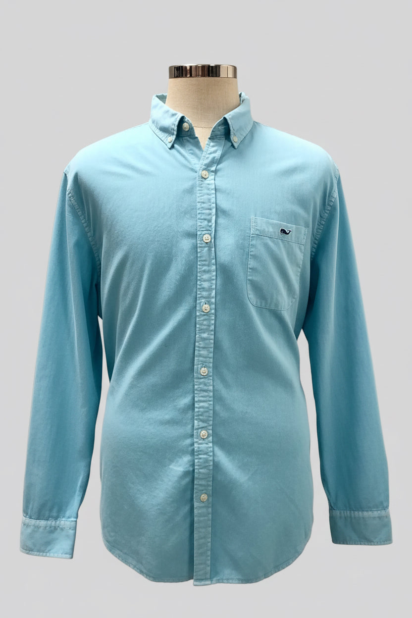 Camisa de botones Vineyard Vines 🐳 Color celeste Talla XL Entalle Slim Fit (ver descripción)