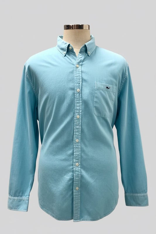 Camisa de botones Vineyard Vines 🐳 Color celeste Talla XL Entalle Slim Fit (ver descripción)