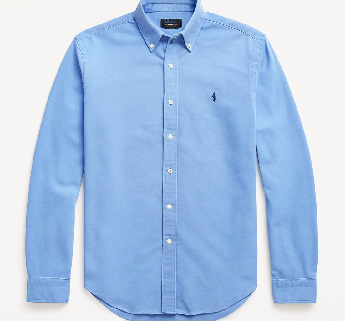 Camisa de botones Polo Ralph Lauren 🏇🏼 Performance en color celeste Talla S Entalle Regular (ver descripción)