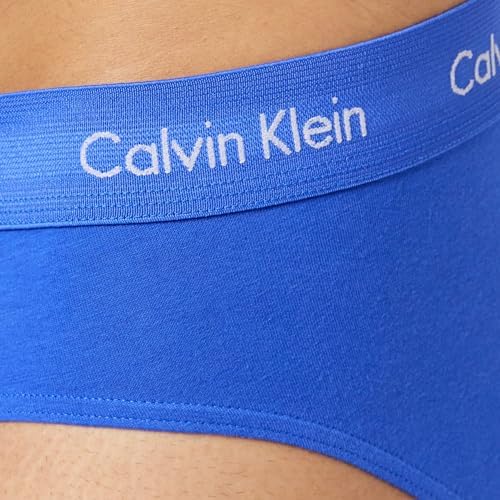 Paquete de 5 Calzoncillos a la cintura Calvin Klein - Tela microfibra stretch en color negro, azul y gris Talla XL