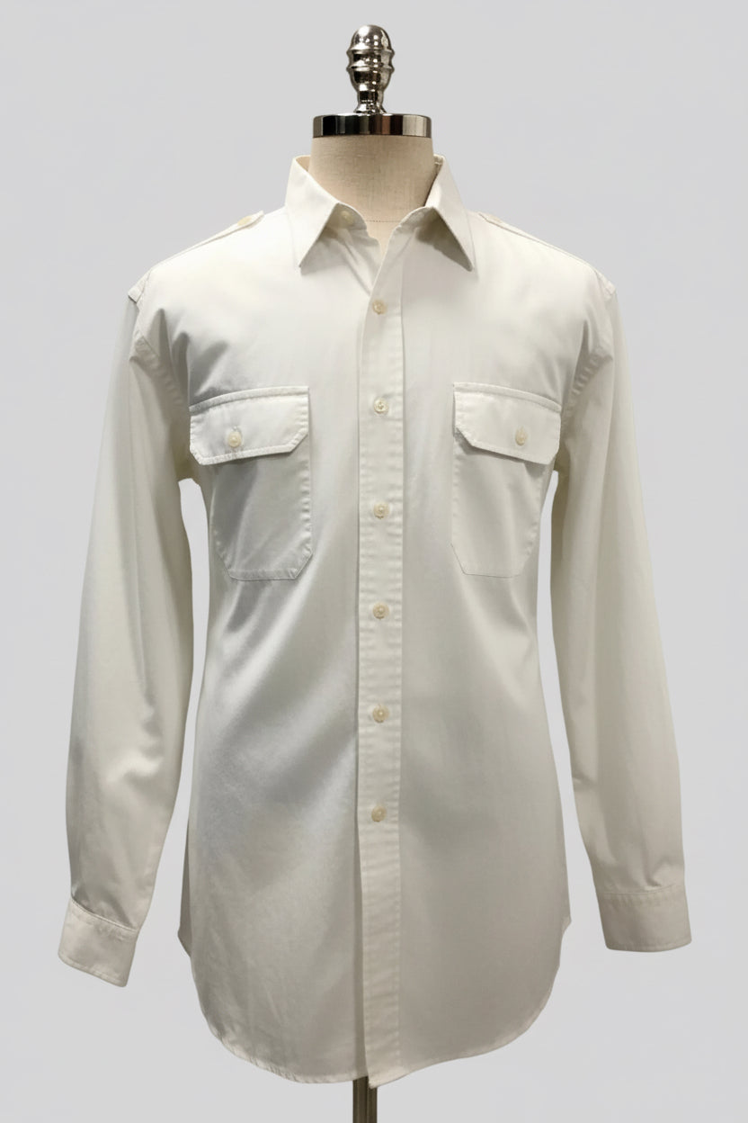 Camisa de botones Polo Ralph Lauren 🏇🏼 Color blanco con Diseño Cargo Talla XL Entalle Regular (ver descripción)