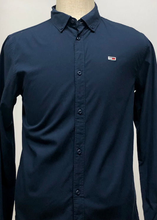 Camisa de botones Tommy Hilfiger 🇺🇸 color azul navy Talla M Entalle Slim Fit