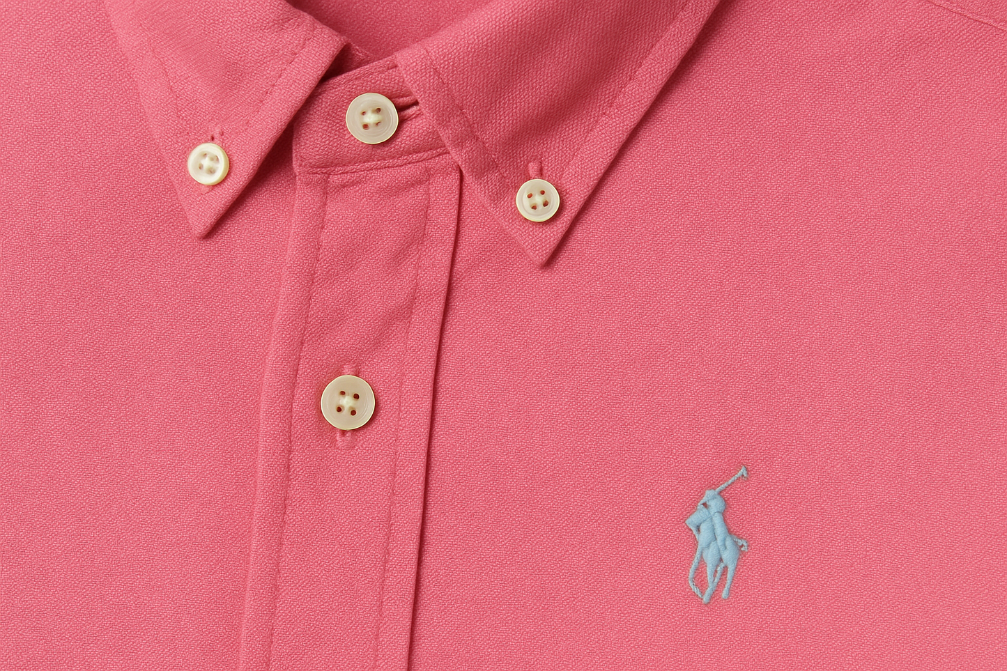 Camisa de botones Polo Ralph Lauren 🏇🏼 en color rosado magenta Talla S Entalle Regular