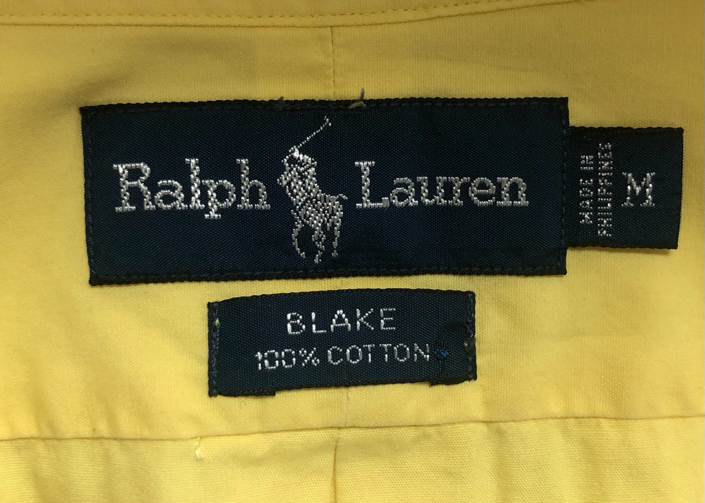 Camisa de botones Polo Ralph Lauren 🏇🏼 en color amarillo intenso Talla L Entalle Regular