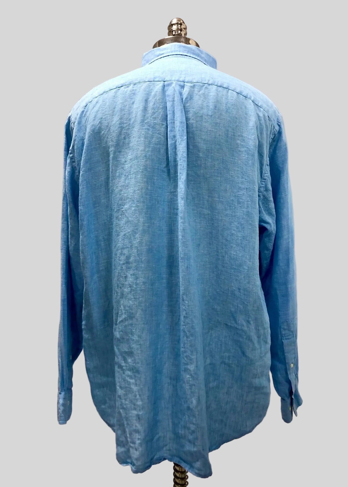 Camisa Brooks Brothers 🐑 De lino color celeste Talla XL Entalle Regular (ver descripción)