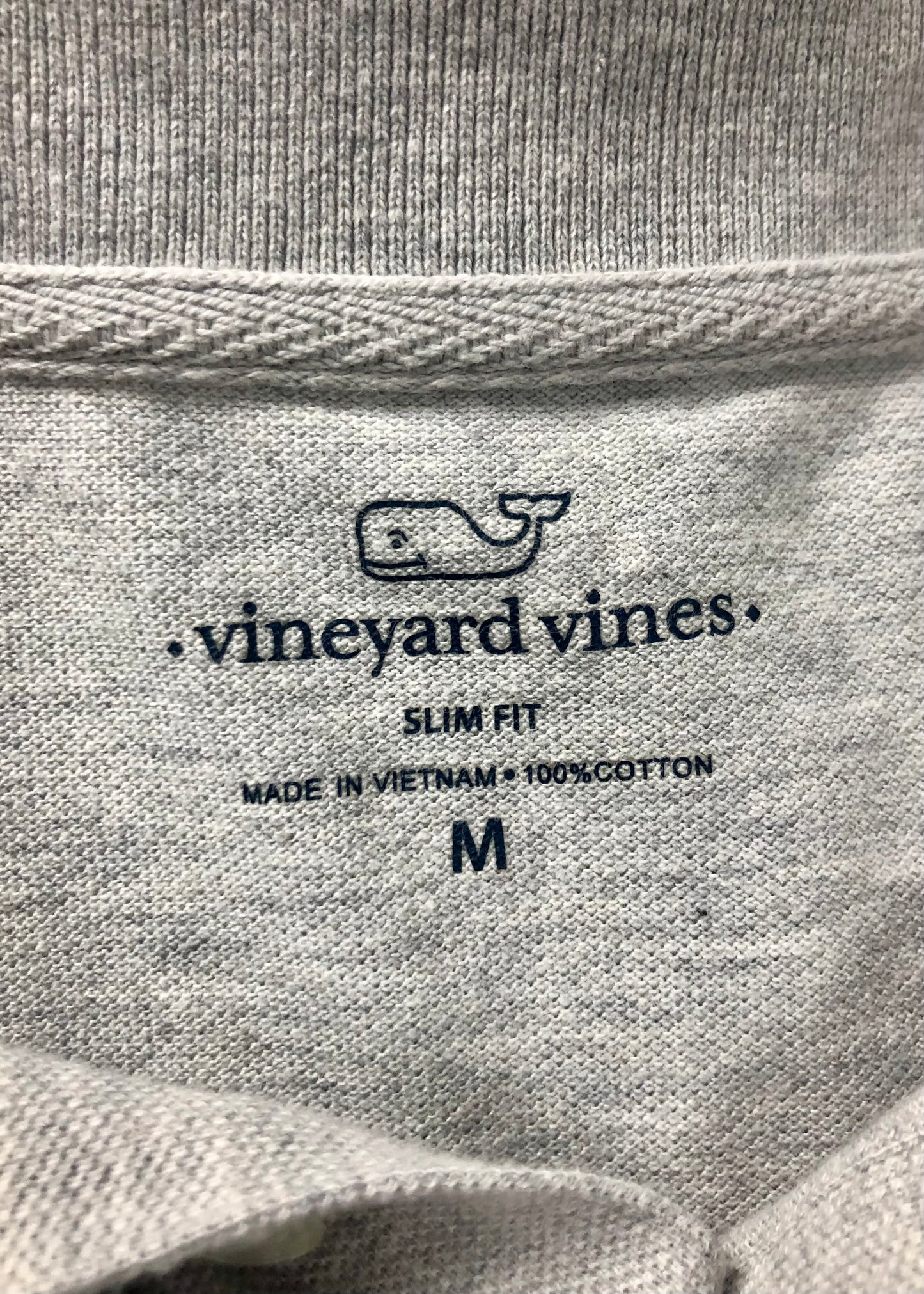 Camiseta Polo Vineyard Vines 🐳 color gris claro Talla M Entalle Slim Fit
