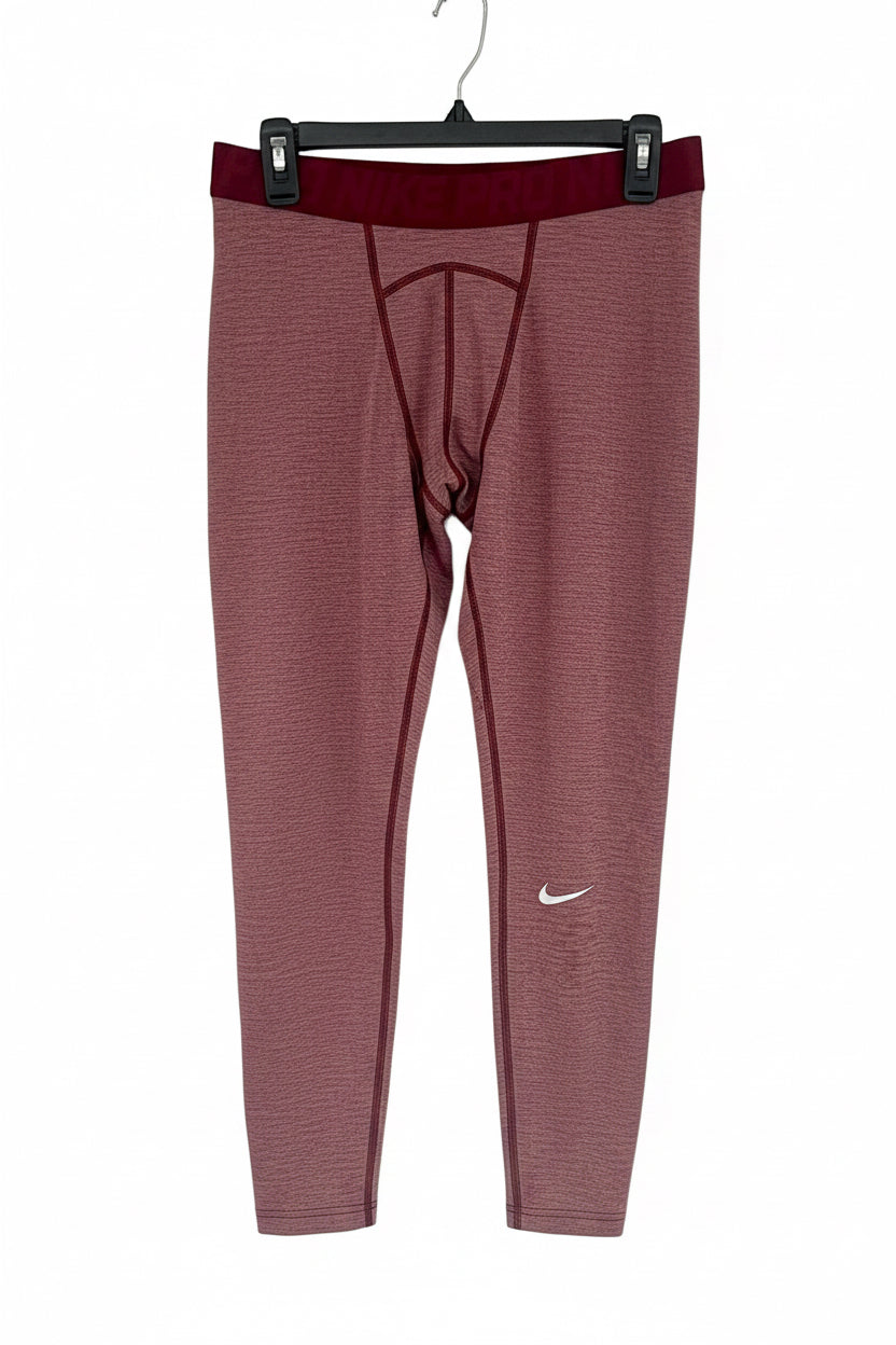 Mallas de entrenamiento licra Nike ✔️ Pro Dri-FIT 3/4 para hombre en Color rojo y blanco Talla XL