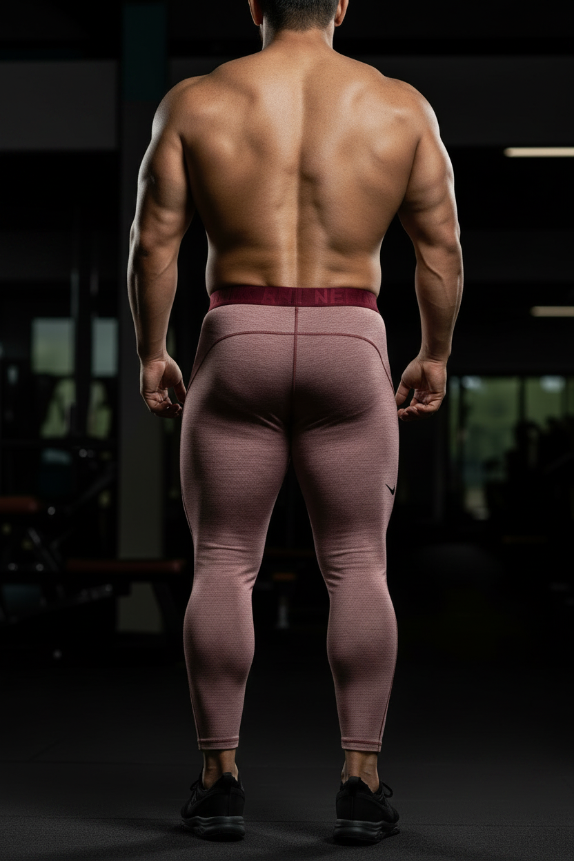 Mallas de entrenamiento licra Nike ✔️ Pro Dri-FIT 3/4 para hombre en Color rojo y blanco Talla XL