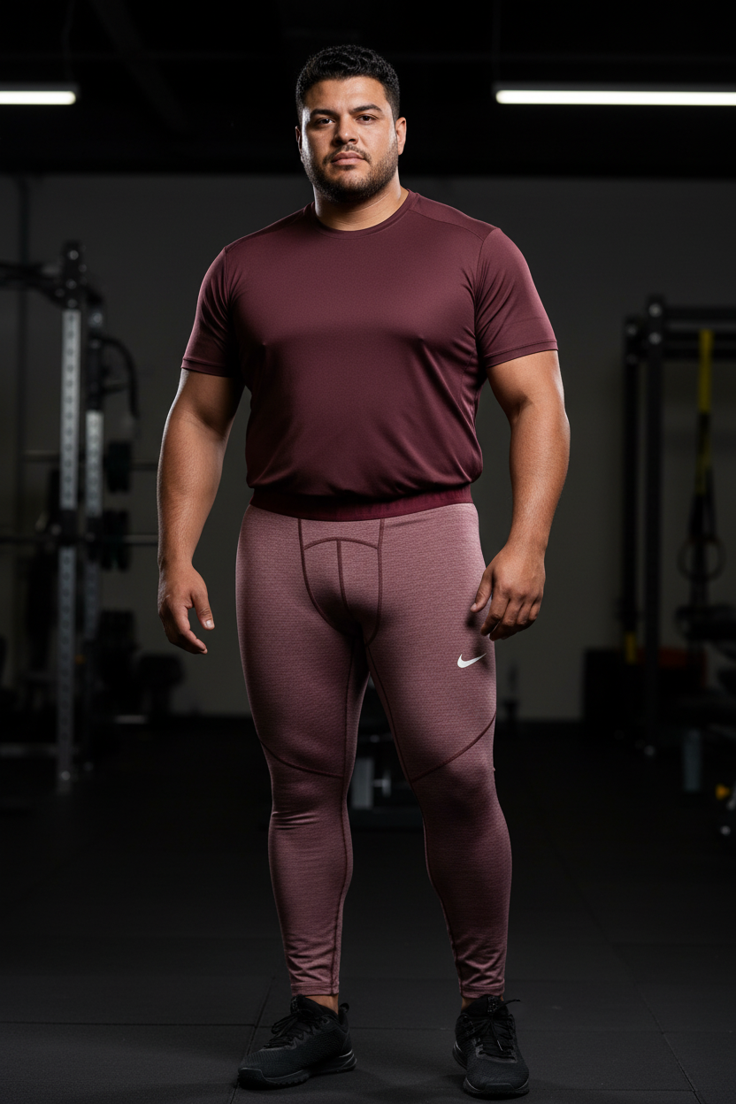 Mallas de entrenamiento licra Nike ✔️ Pro Dri-FIT 3/4 para hombre en Color rojo y blanco Talla XL