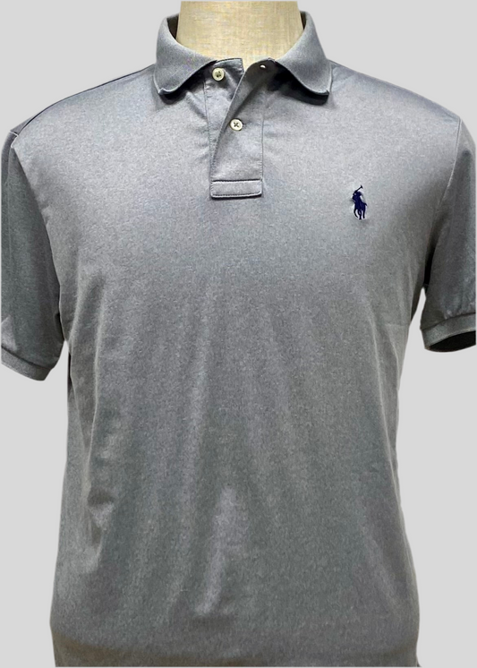 Camiseta Polo Ralph Lauren 🏇🏼 Tela performance color gris Talla M Entalle Regular