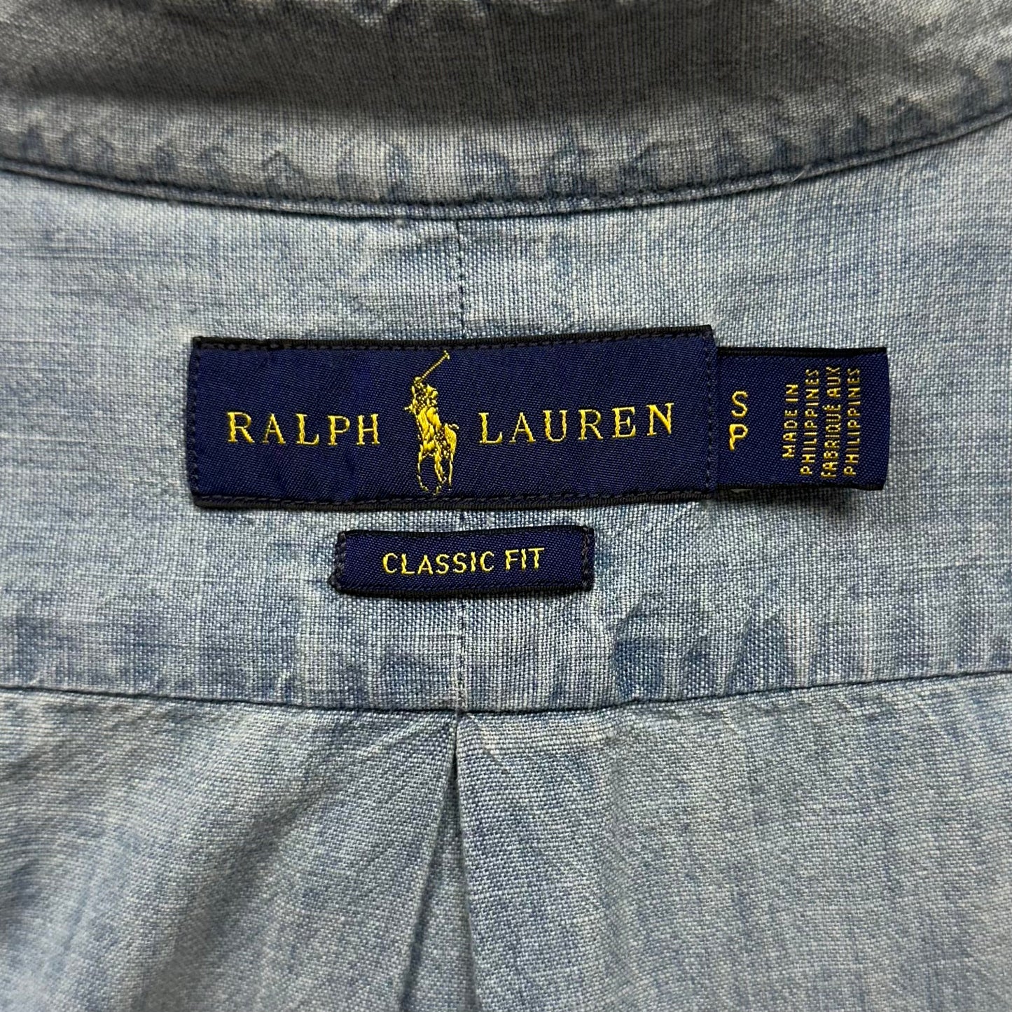 Camisa de botones Polo Ralph Lauren 🏇🏼 de jeans en color Celeste Claro Talla S Entalle Clásico