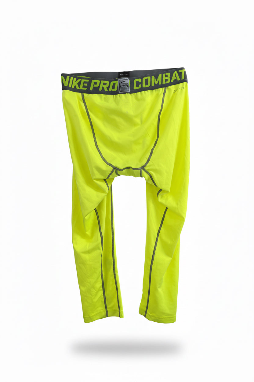 Malla de entrenamiento licra Nike ✔️ Pro Dri-FIT 3/4 para hombre en Color verde intenso Talla L