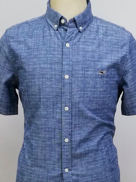 Camisa de cuadros Vineyard Vines 🐳 de jeans color gris oscuro Talla M Entalle Slim Fit