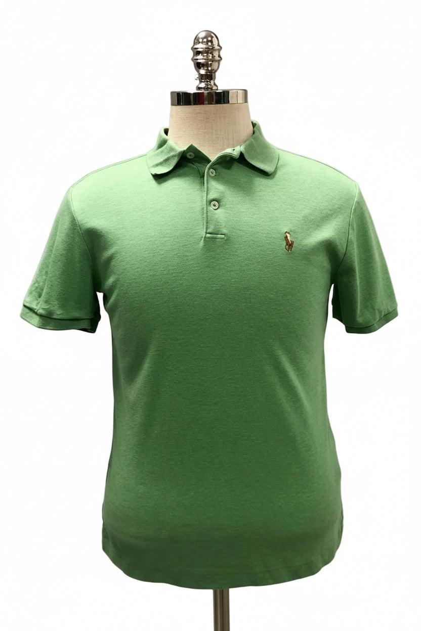 Camiseta Polo Ralph Lauren 🏇🏼color verde claro Talla M Entalle Custom Slim Fit