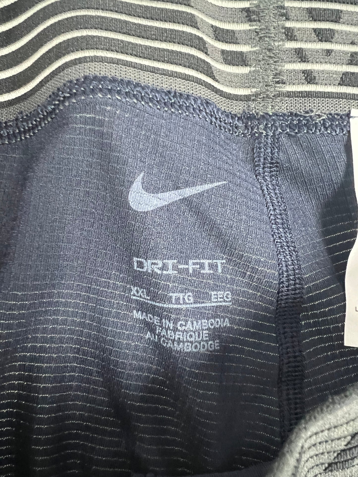 Malla de entrenamiento licra Nike ✔️ Pro Dri-FIT de hombre en Color azul navy cintura gris Talla XL y XXL