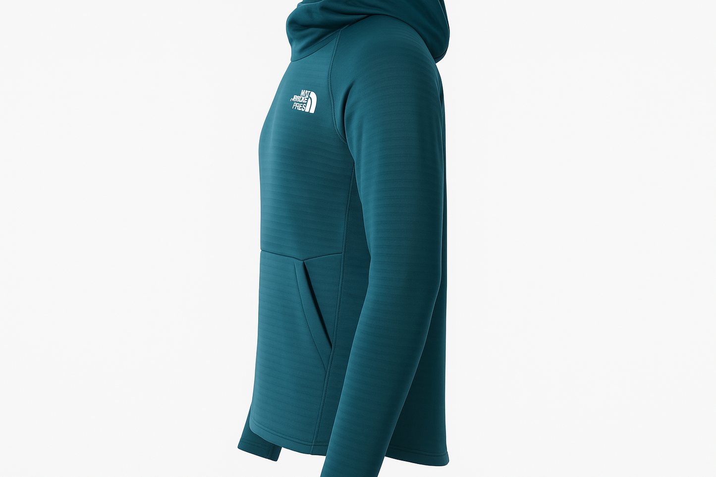 Sudadera Hoodie The North Face ⛰️ color verde esmeralda y logo blanco Talla S
