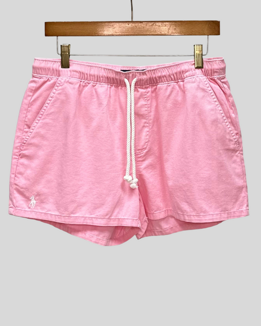 Short lounge de mujer Polo Ralph Lauren 🏇🏼 en color rosado con logo en blanco Talla S