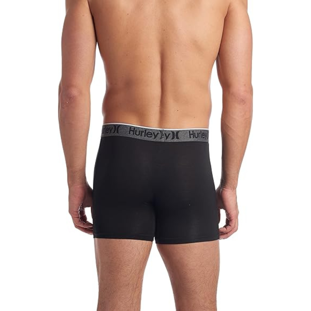 Boxers Briefs Hurley 🏄🏽‍♂️ Tela Performance Color Negro Talla L