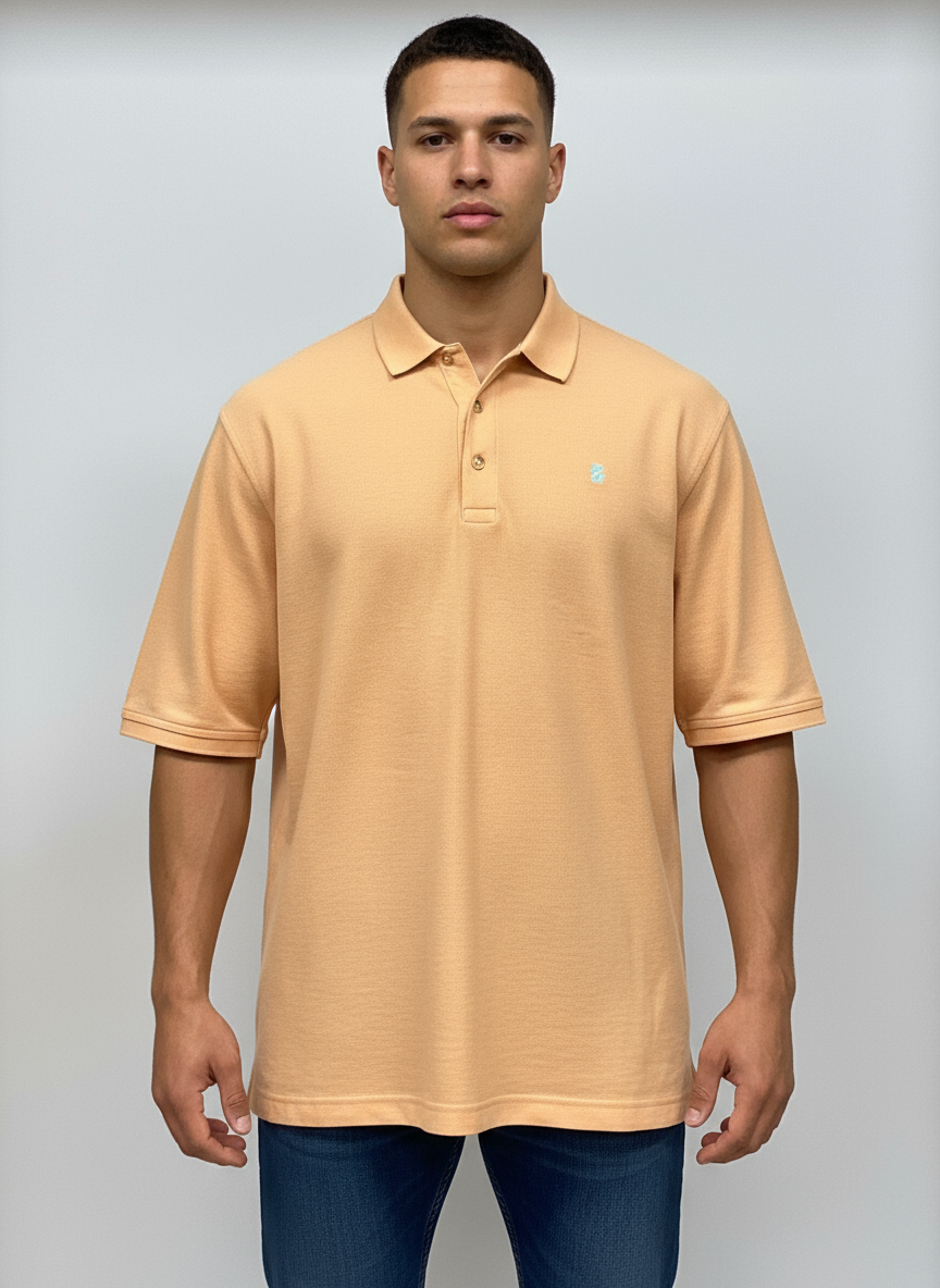 Camiseta Polo Izod 🇺🇸 color naranja Talla XXL Entalle Regular
