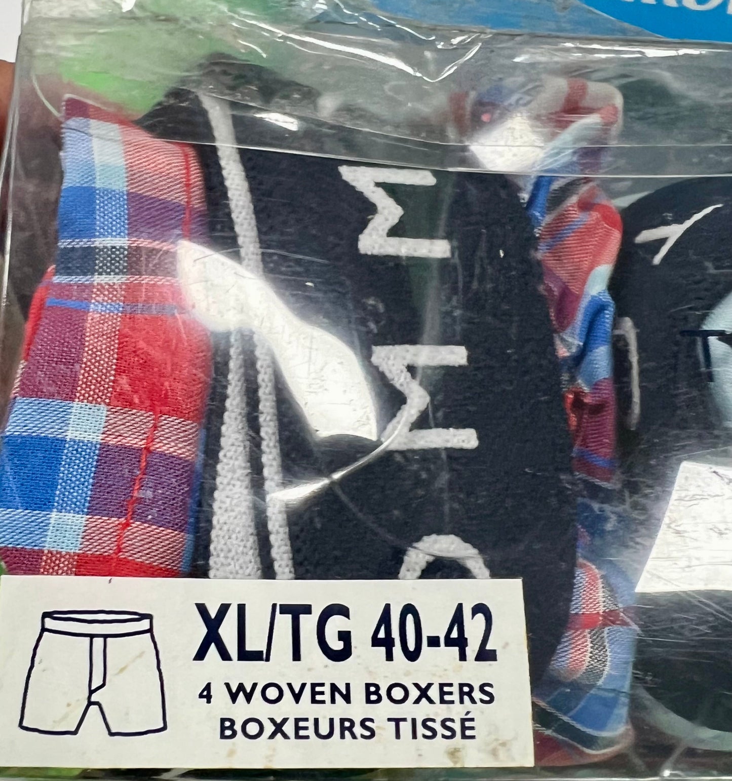 Paquete de 4 Boxer Briefs Tommy Hilfiger 🇺🇸 Clásicos de Tela algodón con patrón de cuadros Talla XL