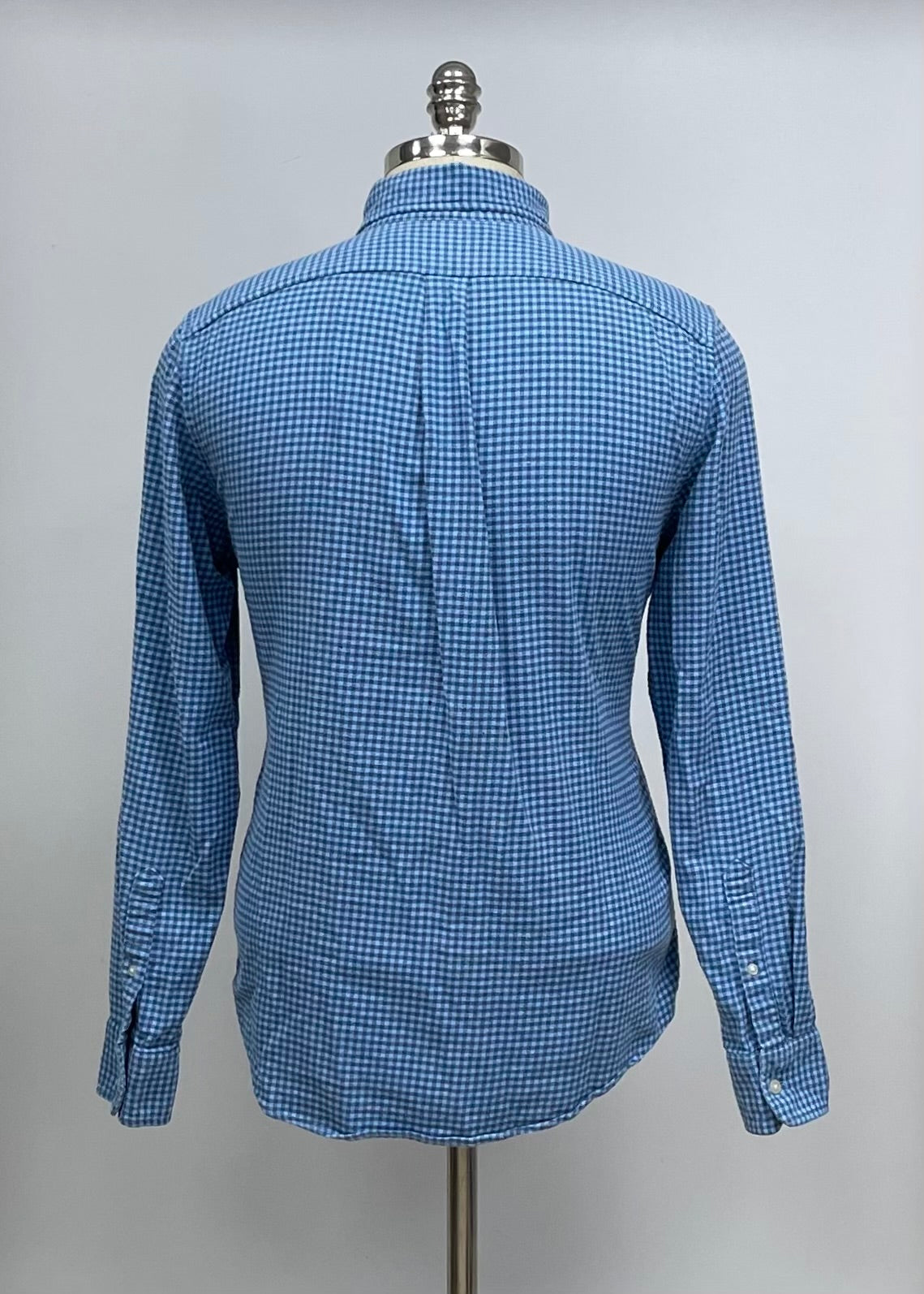 Camisa de botones Vineyard Vines 🐳 con patrón de cuadros gingham en color azul y celeste Talla M Entalle Slim Fit