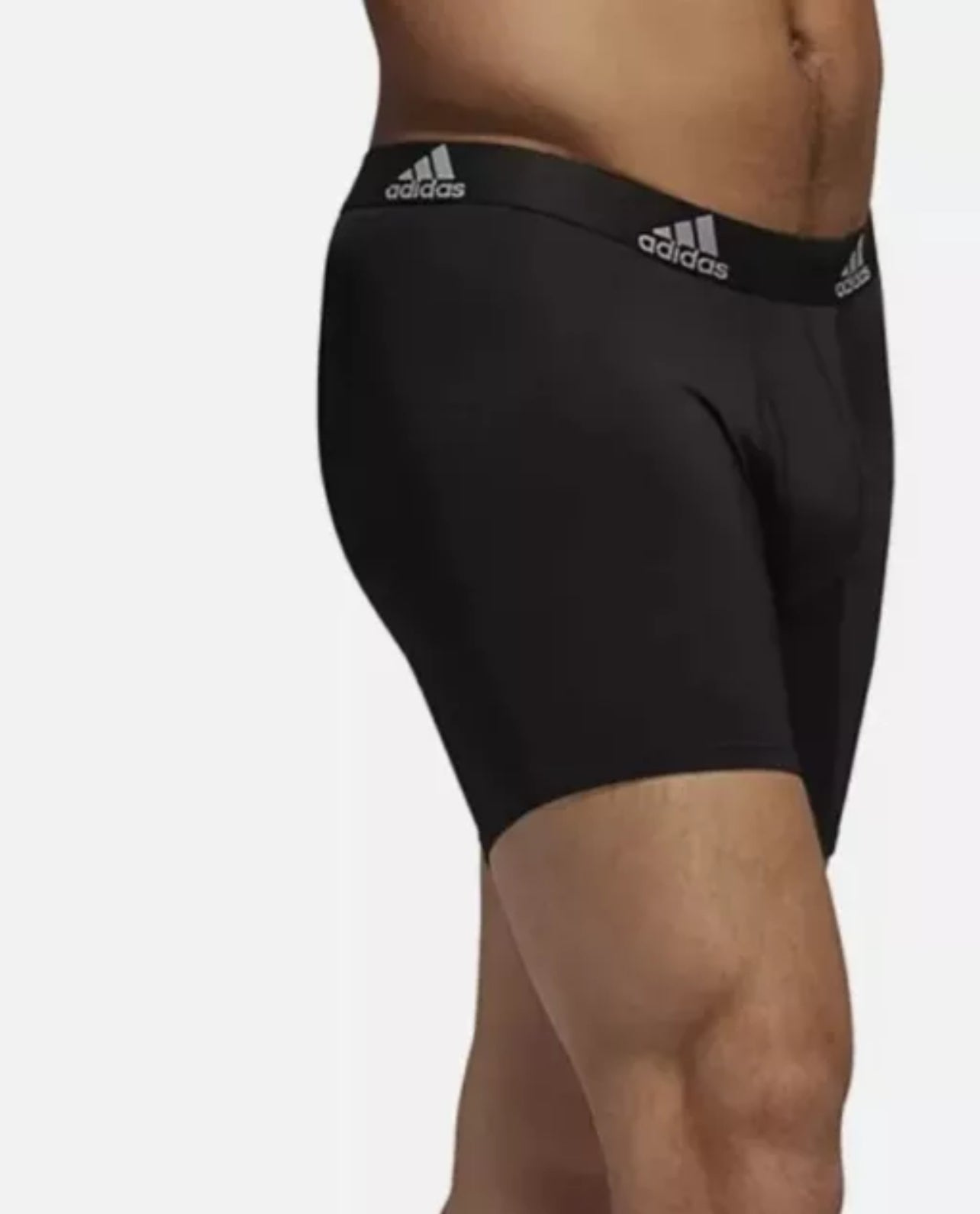 Combo de 3 Boxers Briefs Adidas Tela Performance color Negro Talla L