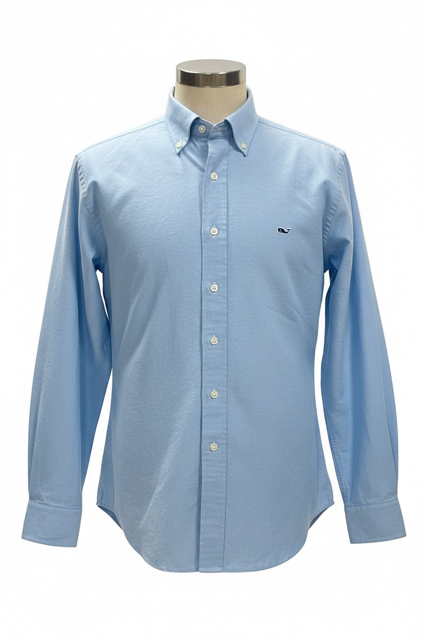 Camisa de botones Vineyard Vines 🐳 Oxford Color celeste Talla L Entalle Regular