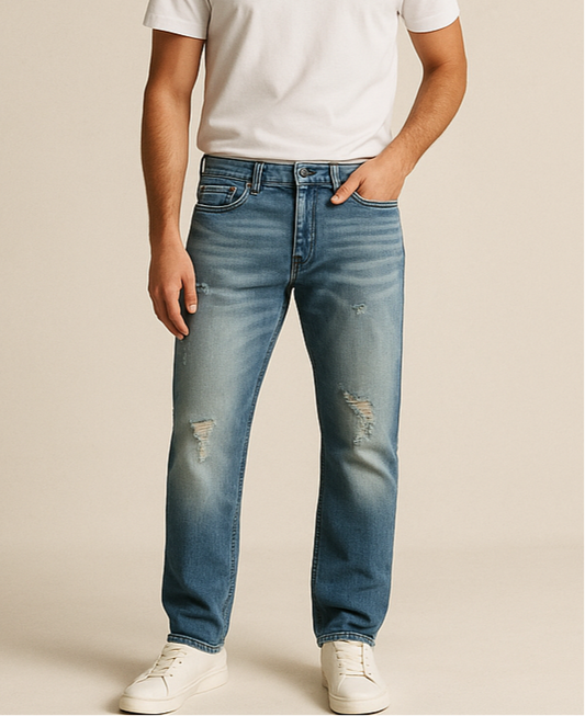 Pantalón jeans color azul claro Armani Exchange Talla 31 Corte Straight Fit