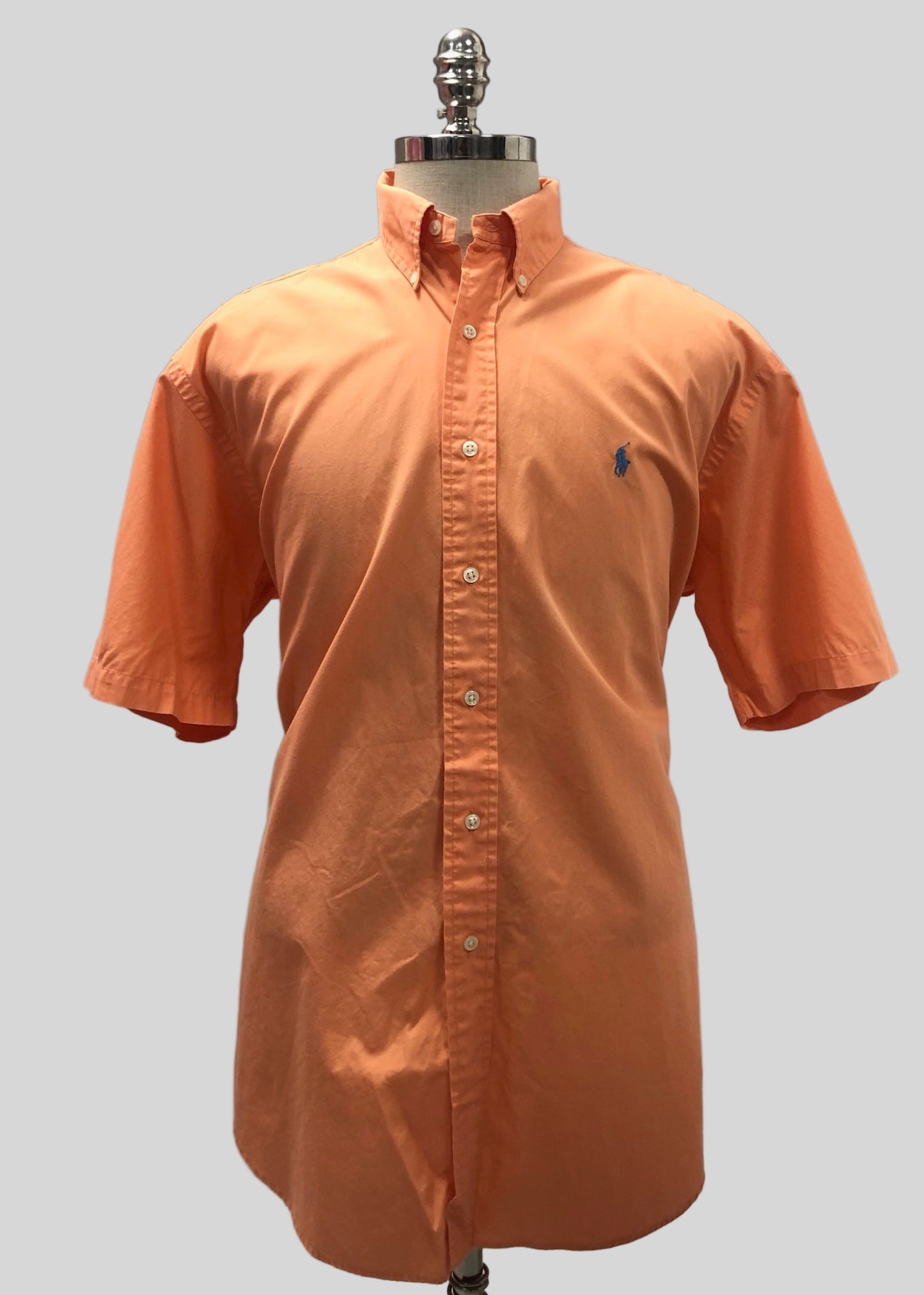 Camisa de botones Polo Ralph Lauren 🏇🏼  en color naranja claro Talla XL Entalle Regular
