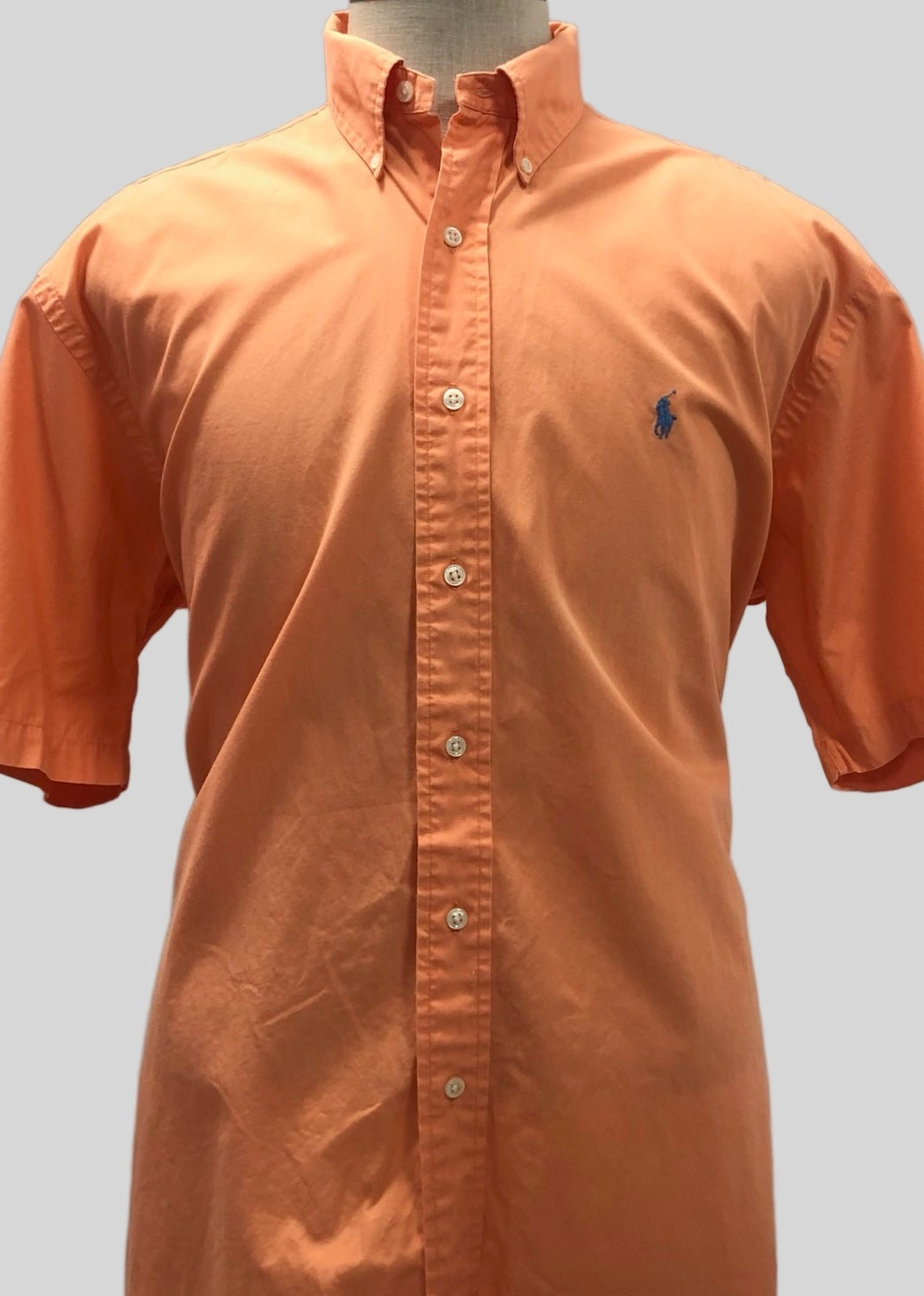Camisa de botones Polo Ralph Lauren 🏇🏼  en color naranja claro Talla XL Entalle Regular
