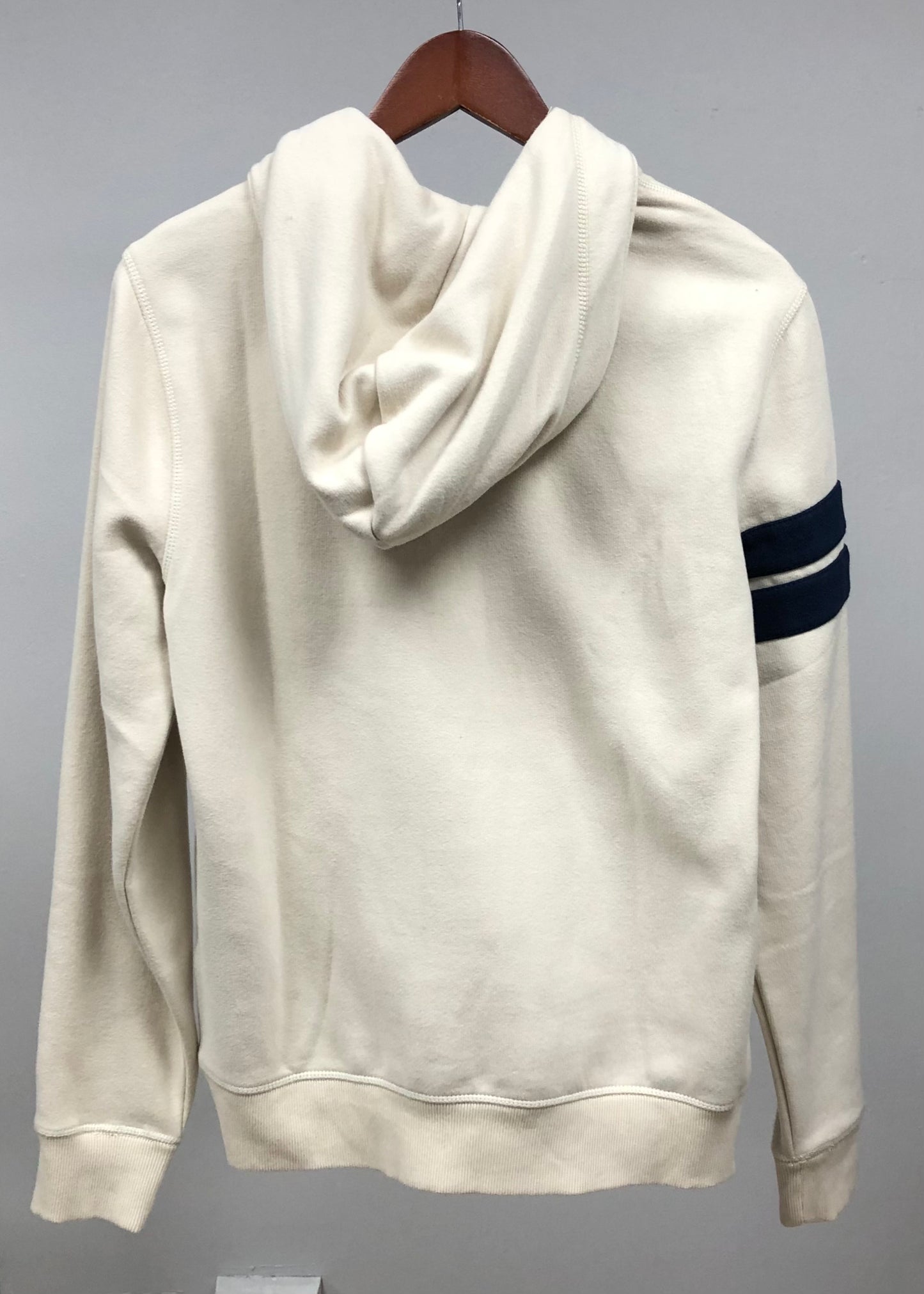 Sudadera Hoodie Tommy Hilfiger 🇺🇸 color crema con logo de escudo Talla S