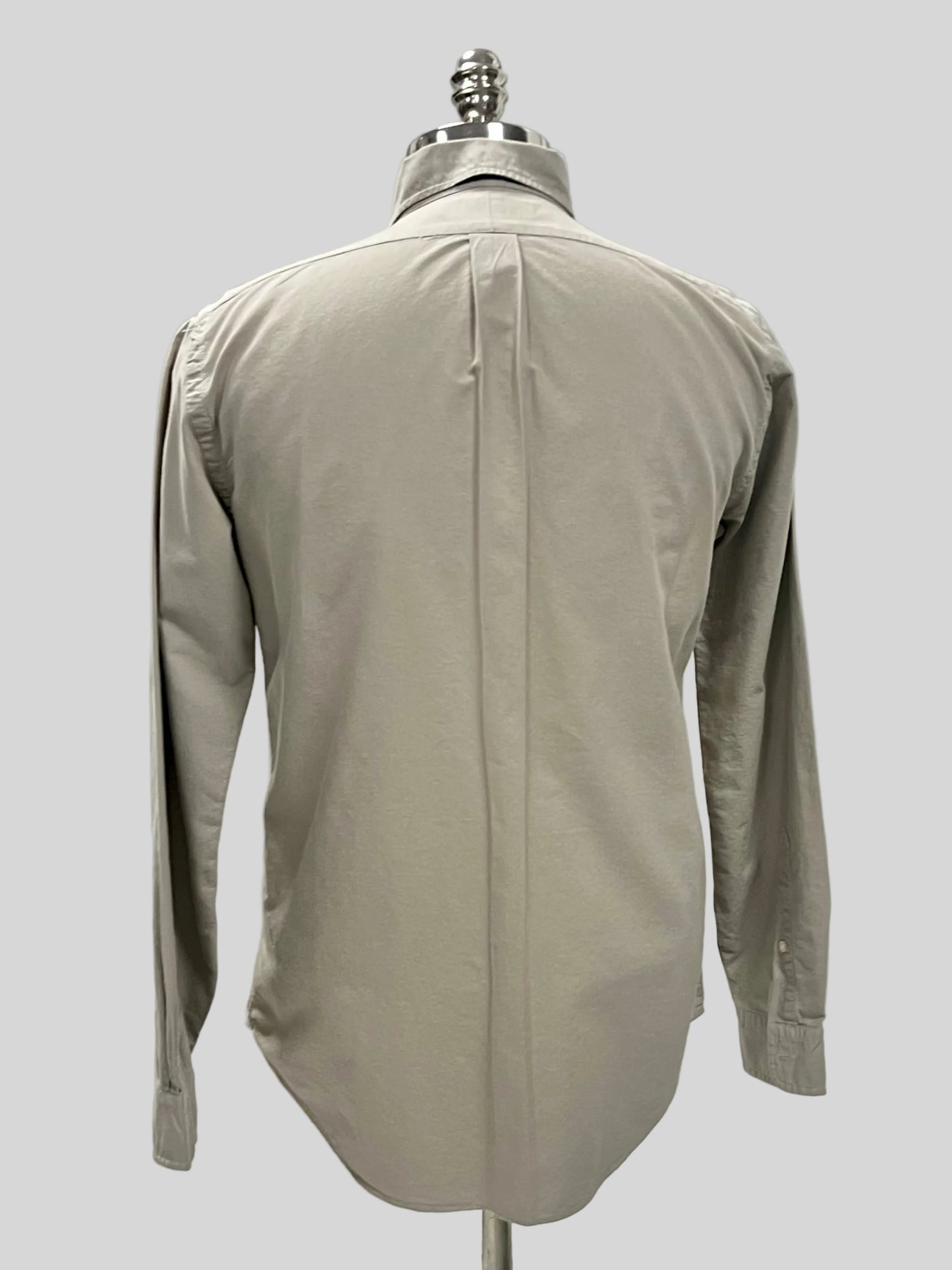 Camisa de botones Polo Ralph Lauren 🏇🏼 Oxford en color gris Talla S Entalle Regular (ver descripción)