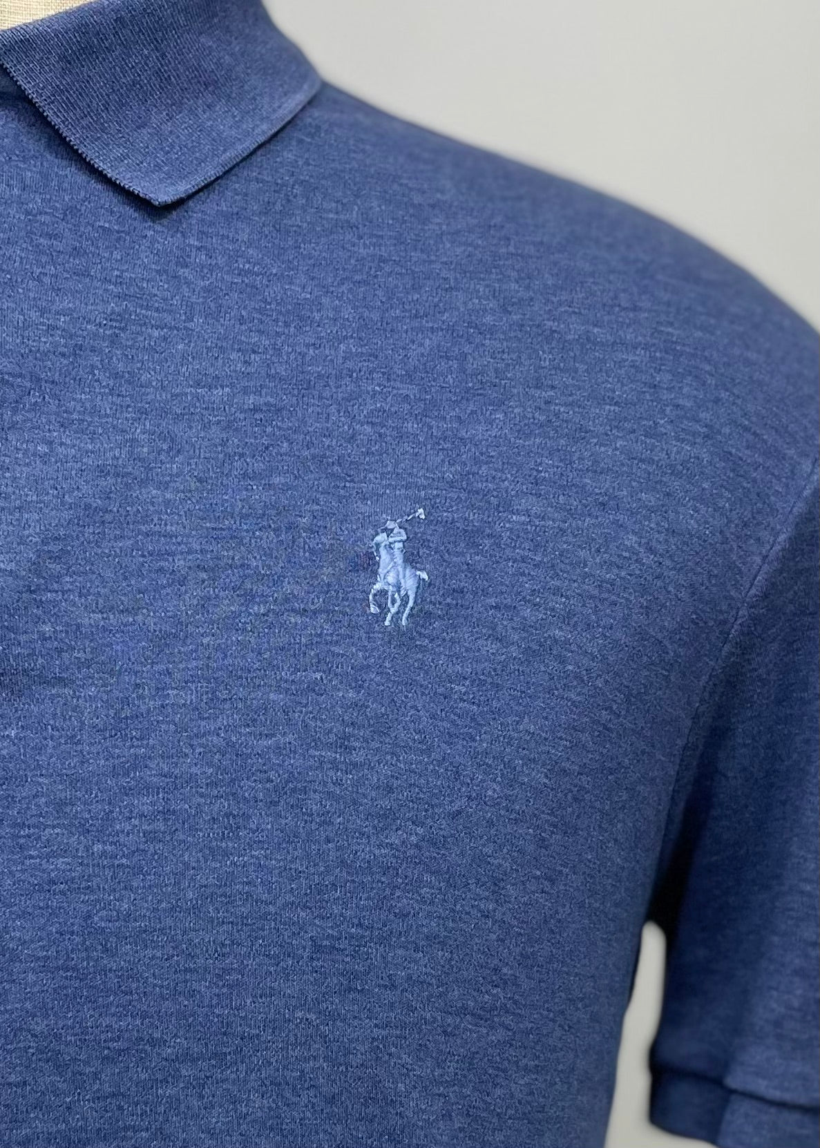 Camiseta Polo Ralph Lauren 🏇🏼 color azul grisáceo Talla M Entalle Clásico